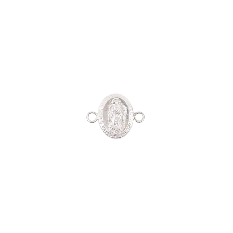 Herraje Virgen Guadalupe Plata 925 18,7mm, 14,9mm, 2,1mm