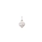 Dije Corazon Cascavel Plata 925 11,7mm, 10,1mm, 5,5mm