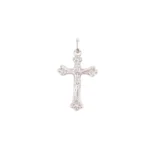 Dije Cruz Cristo Plata 925 27mm, 17mm, 3,5mm