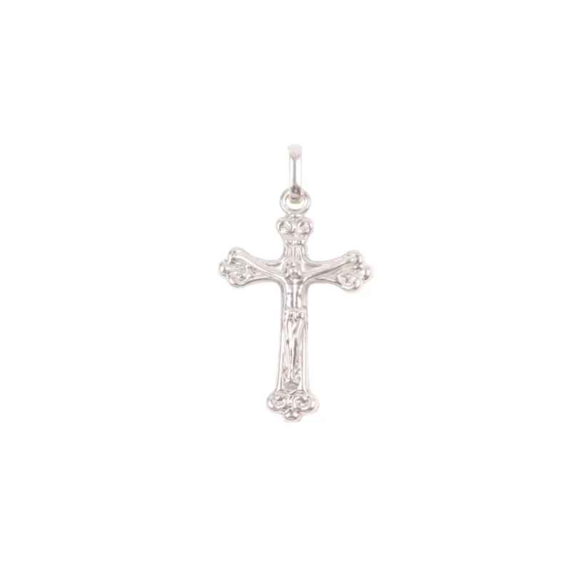 Dije Cruz Cristo Plata 925 27mm, 17mm, 3,5mm