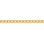Pulso Cubano Oro 18K 20cm-3,3mm-0,9mm