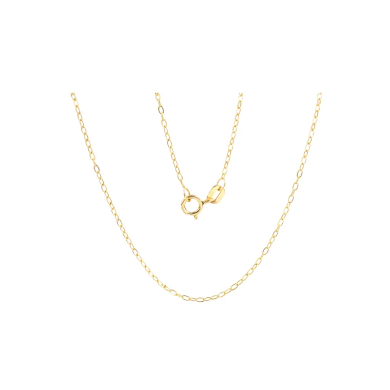 Cadena Eslabones Oro 18K 45cm-1,2mm-0,4mm