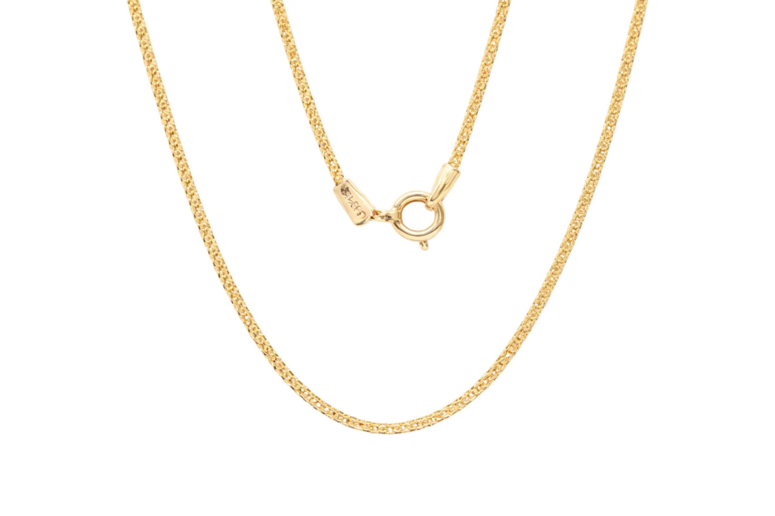 33118 Cadena Bismark Oro 18K 45cm-1mm-0,4mm - Imagen 1