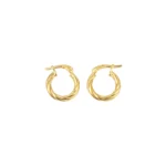 Candongas Melcocha Oro 18K 14,2mm-2mm