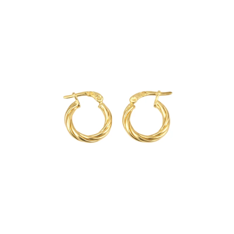 Candongas Melcocha Oro 18K 14,2mm-2mm