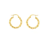 Candongas Melcocha Oro 18K 22mm-2,7mm