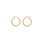 Candongas Melcocha Oro 18K 19,3mm-1,9mm