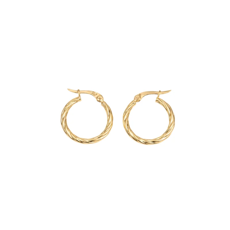Candongas Melcocha Oro 18K 19,3mm-1,9mm