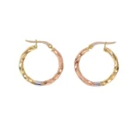 Candongas Melcocha Tres Oros Oro 18K 23,9mm-2,3mm