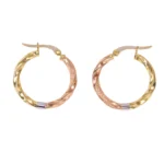 Candongas Melcocha Tres Oros Oro 18K 32,5mm-2,3mm