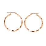 Candongas Masjid Oro Rosa Y Amarillo Oro 18K 30mm-6,4mm