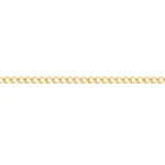 Pulso Cubano Oro 18K 19,5cm-2,6mm 0,8mm