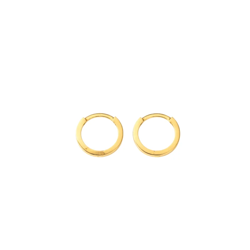 Candongas Clasicas Oro 18K 9,6mm-1,7mm
