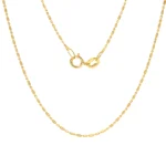 Cadena Militar 1x1 Oro 18K 45cm-0,87mm