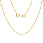 Cadena Eslabones Diamantado Oro 18K 40cm-1,41mm