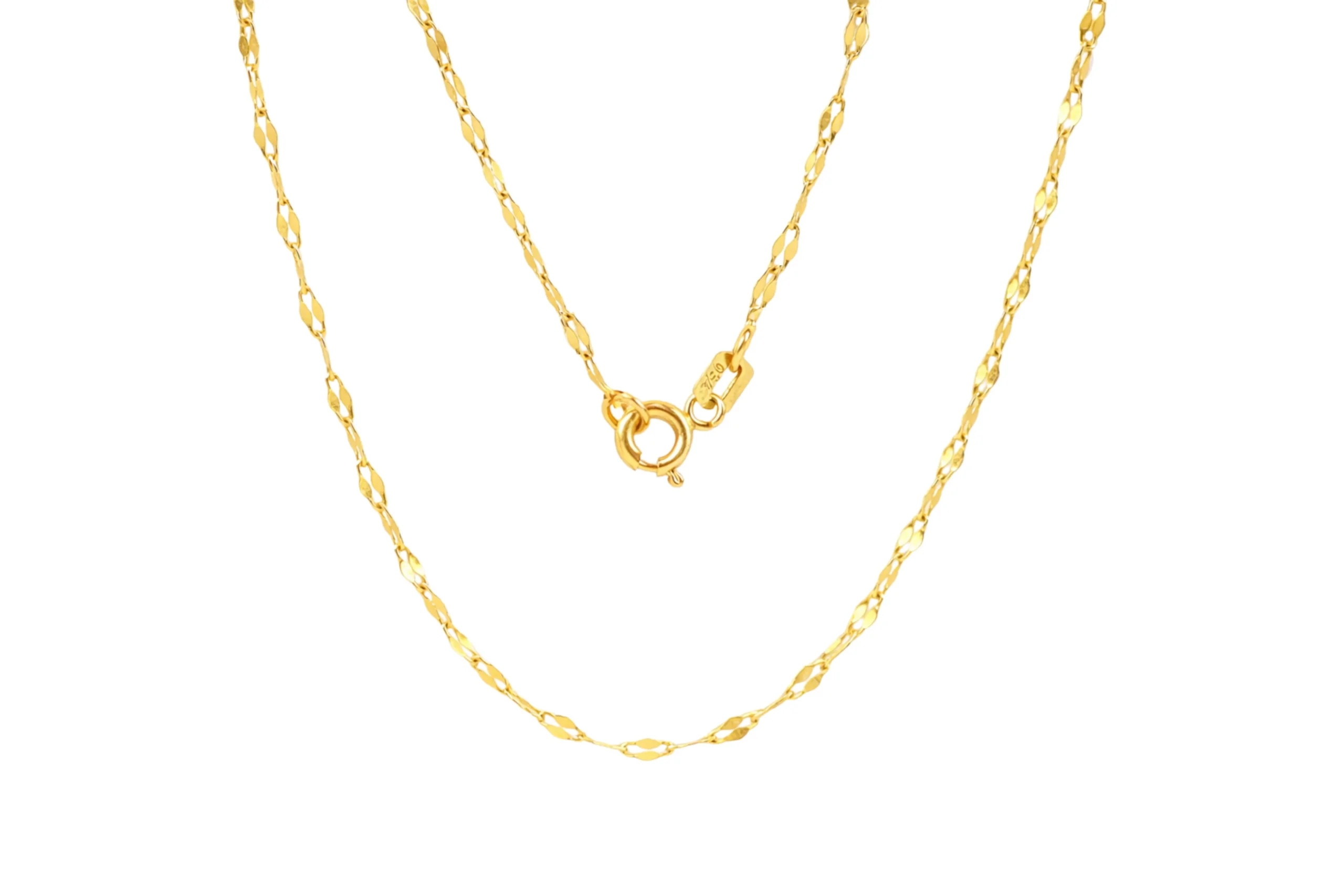 21976 Cadena Crispeta Oro 18K 40cm-2,18mm - Imagen 1