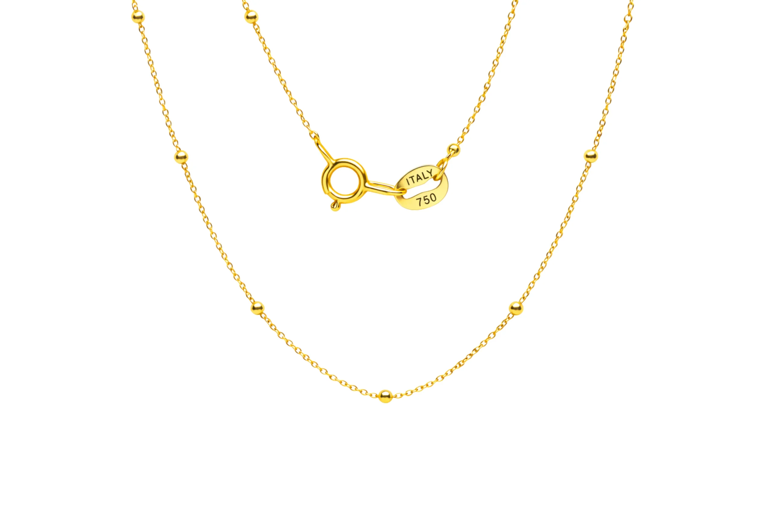 24304 Cadena Eslabones Militar Oro 18K 40cm-1,88mm - Imagen 1