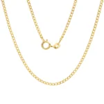 Cadena Cubana Oro 18K 40cm-1,6mm 0,7mm