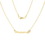 Cadena Mamá Punto De Luz Diamante Oro 18K 45cm-2,40mm 1,5mm