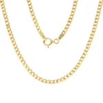 Cadena Cubana Oro 18K 45cm-2,3mm 0,7mm