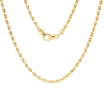 Cadena Militar Diamantada Oro 18K 50cm-1,5mm