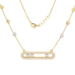 Cadena Messika Move Circon 3 Oros Oro 18K 45cm-24,5mm