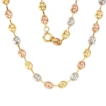 Cadena Gucci Tres Oros Oro 18K 50cm-4mm