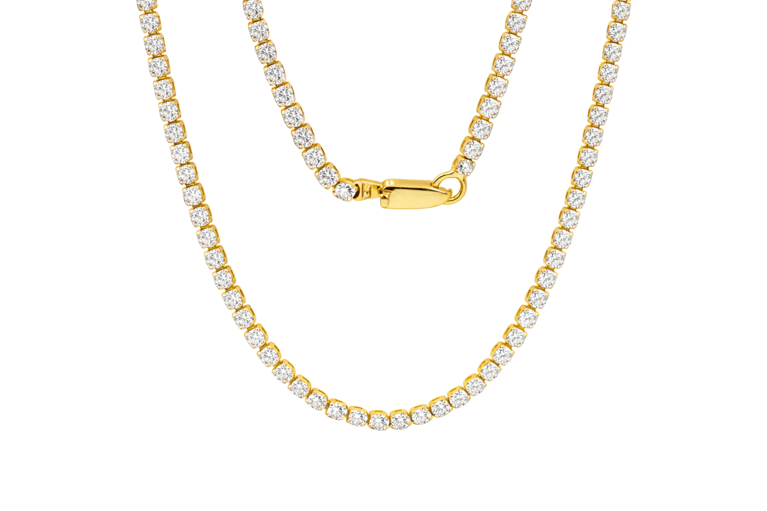 33206 Cadena Tennis Diamantes Oro 18K (4,34cts) 40cm-2mm 1,7mm - Imagen 1