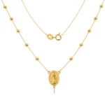 Cadena Rosario Oro 18K 50cm-2mm