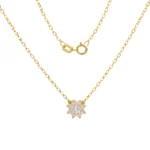 Cadena Diamante Flor Del Infinito (0.25ct) Oro 18K 45cm 6,7mm-3,2mm