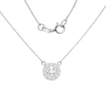 Cadena Diamante Lady Di Oro Blanco (0.25ct) 18K 45cm 6,6mm-3mm