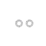 Topos Diamante Abalor Oro Blanco (0.30ct) 18K 8,7mm-2,1mm
