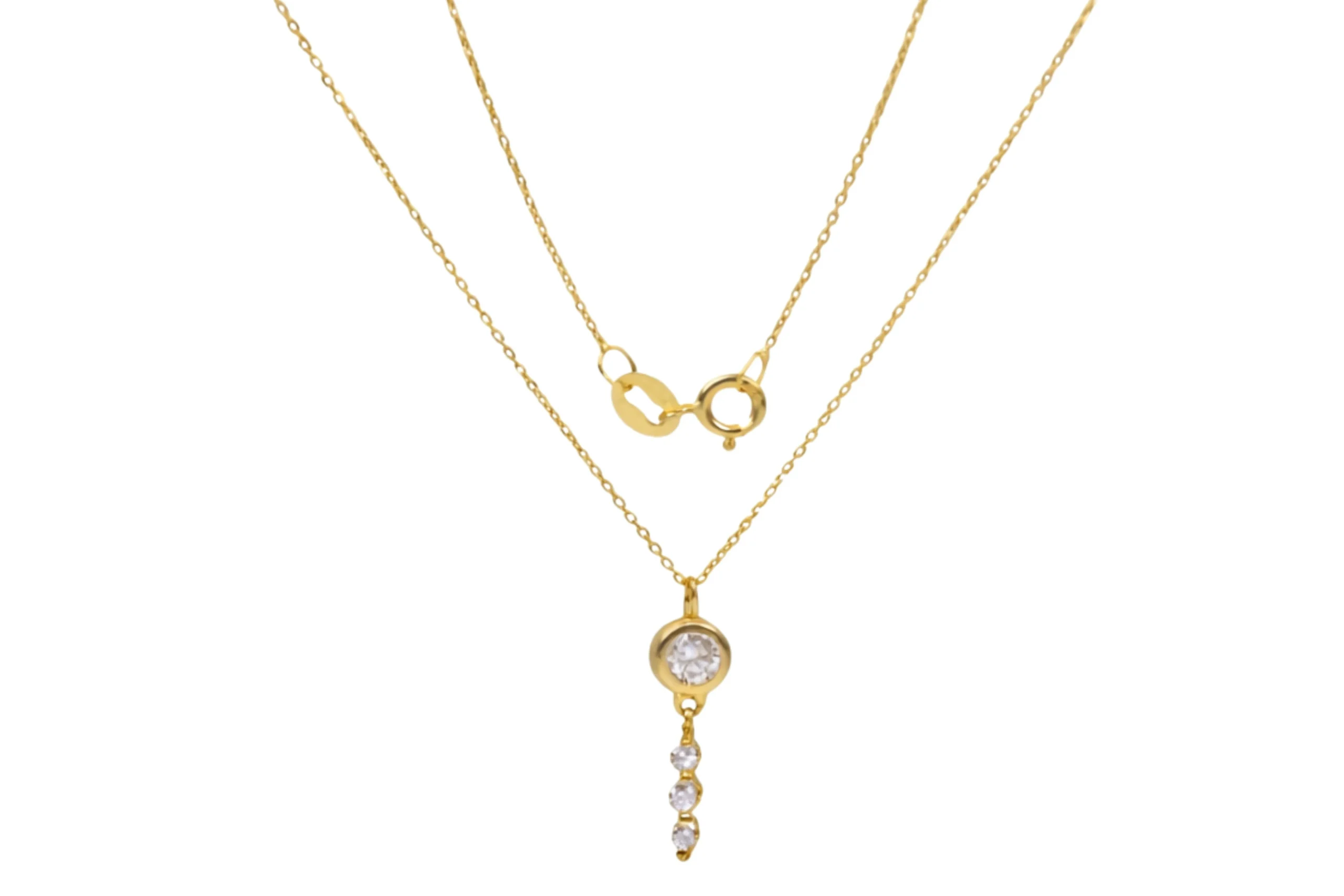 33238 Cadena Diamantes Elor (0.13ct) 18K 45cm 4,3mm-13mm-2,4mm - Imagen 1