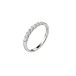 Cintillo Cinderela Oro Blanco (0.21ct) 18K 2,1mm-2,6mm Talla 6