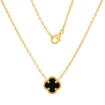 Cadena VC&A Onix Oro 18K 45cm-10mm