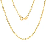 Cadena Rollon Diamantado Oro 18K 45cm-2mm