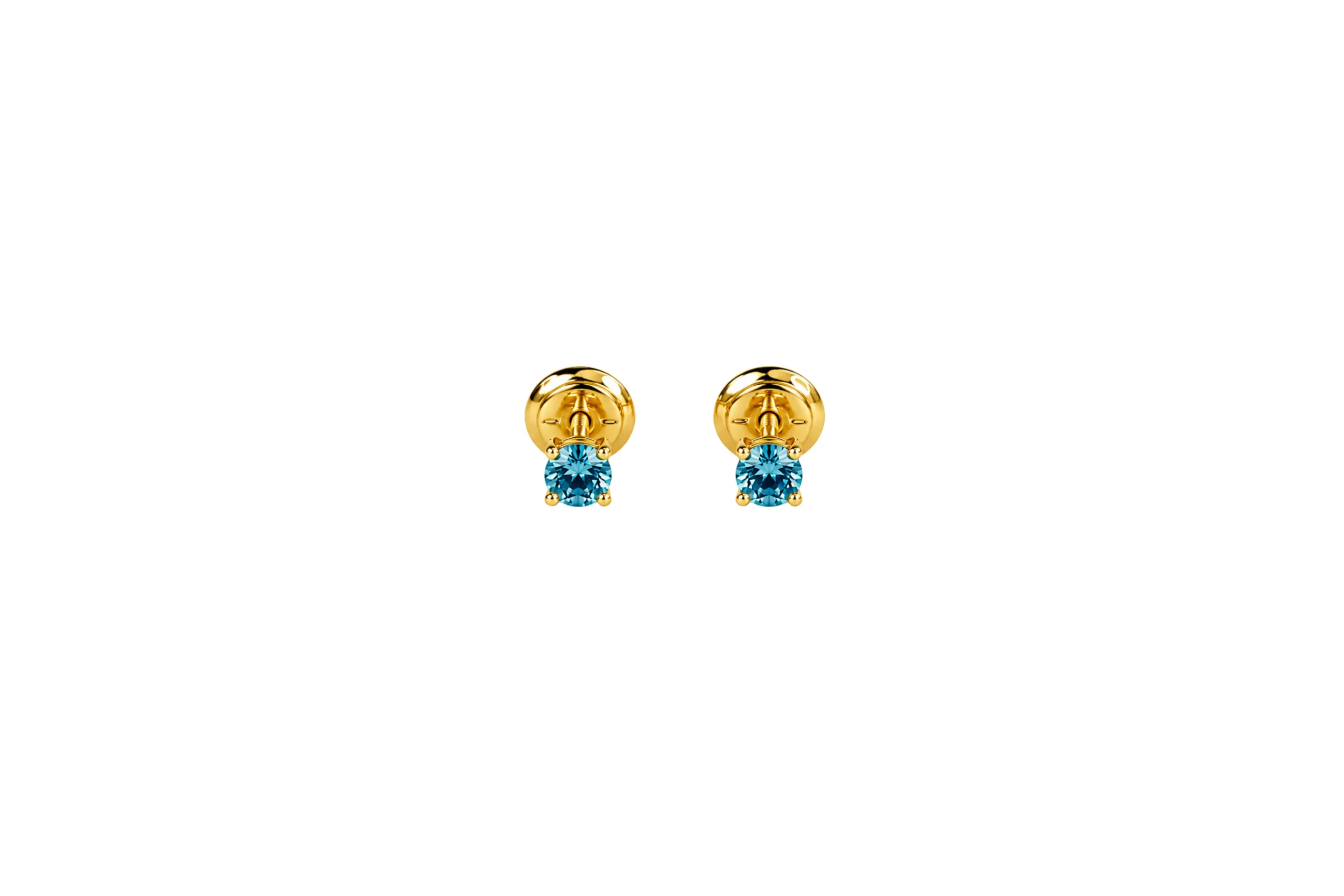 33309 Topos Diamante Azul Oro 18K 3,3mm - Imagen 1