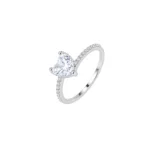 Anillo Promesa Corazon Plata Talla 9