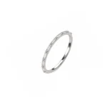 Anillo Cintillo Bolas Circones Plata Talla 8