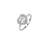 Anillo Corazon Circones Plata Talla 8