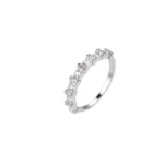 Anillo Cintillo Kylie Jenner Plata Talla 7