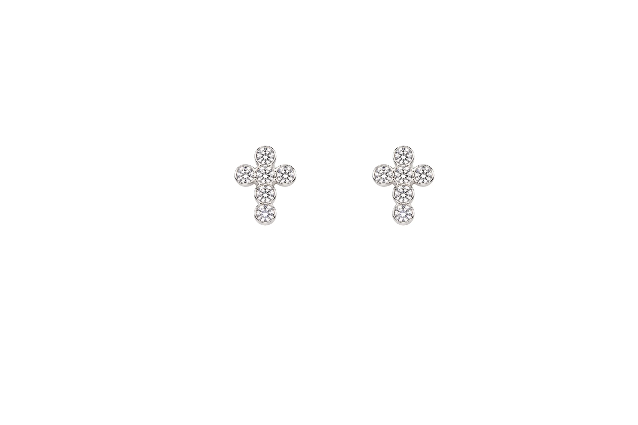 33348 Topos Cruz Circones Plata 12,7mm-9,6mm - Imagen 1