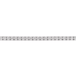 Pulso Tennis Circones Blancos Plata 21,5cm