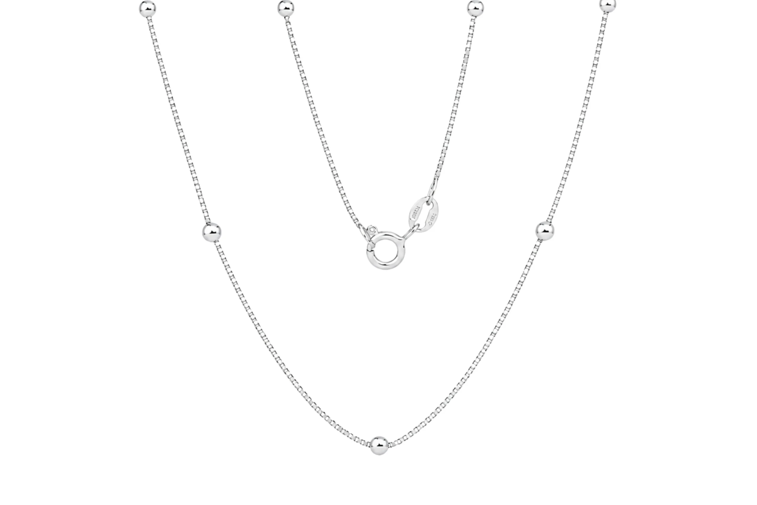 33355 Cadena Veneciana Militar Plata 40cm-4mm - Imagen 1