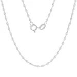 Cadena Singapur Plata 40cm-1,2mm