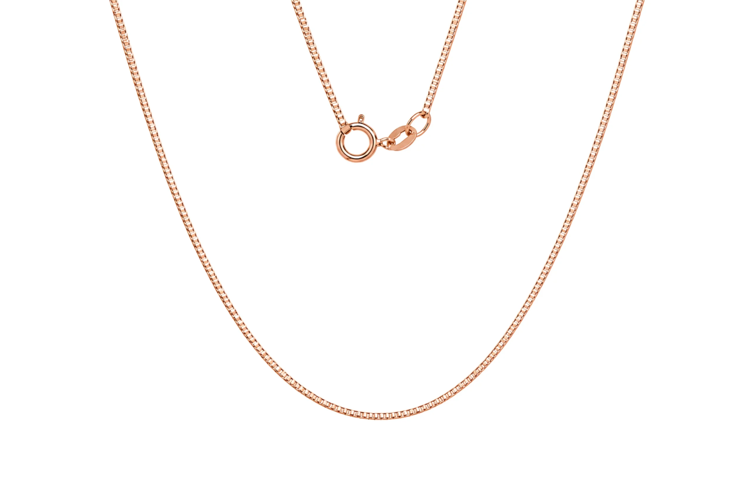 18002 Cadena Veneciana Rosa Oro 18K 60cm-0,8mm - Imagen 1