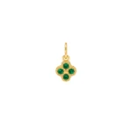 Dije VC&A Verde Circones Oro 18K 8,7mm-7,1mm