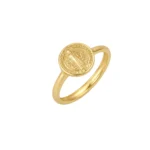 Anillo San Benito Oro 18K 8,4mm-2,7mm Talla 7