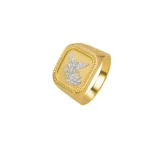 Anillo Arcangel San Miguel Oro 18K 15mm-5,3mm Talla 9