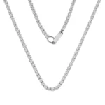Cadena Tennis Diamantes Oro Blanco (4,3cts) 18K 42cm-1,8mm